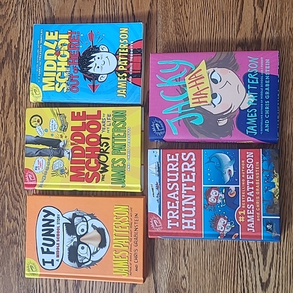 James Patterson Set of 5 Middle School Books - Picture 1 of 1